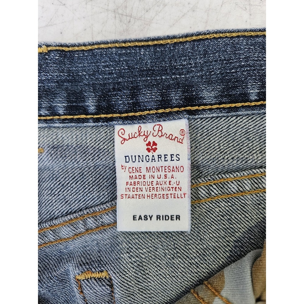 Lucky Brand Jeans Women's Blue Easy Rider Button-Fly Denim Size 12 | 31 Long Len - Picture 6 of 10